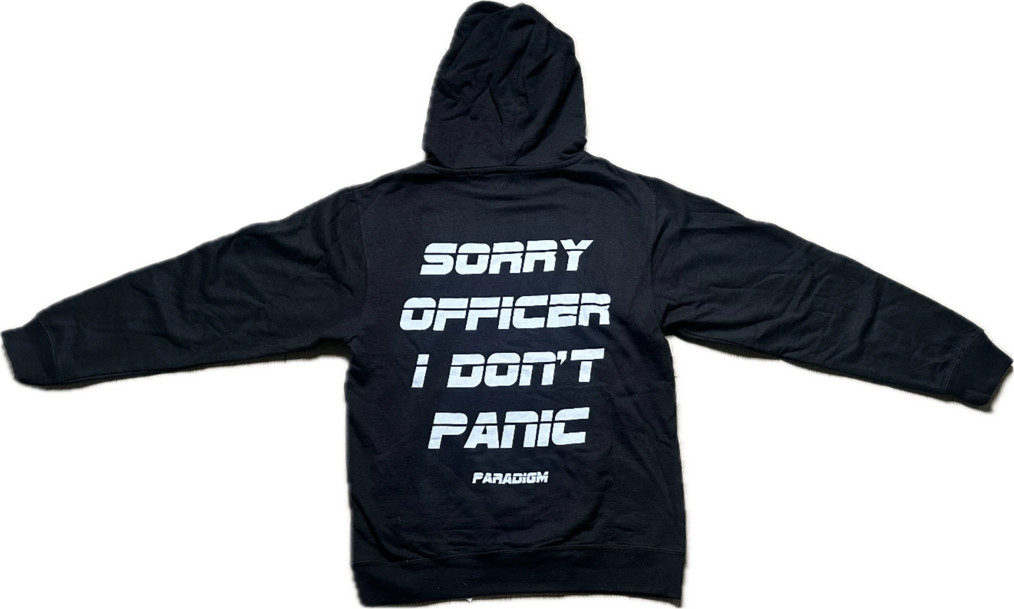 No Panic Zone Box Logo Hoodie