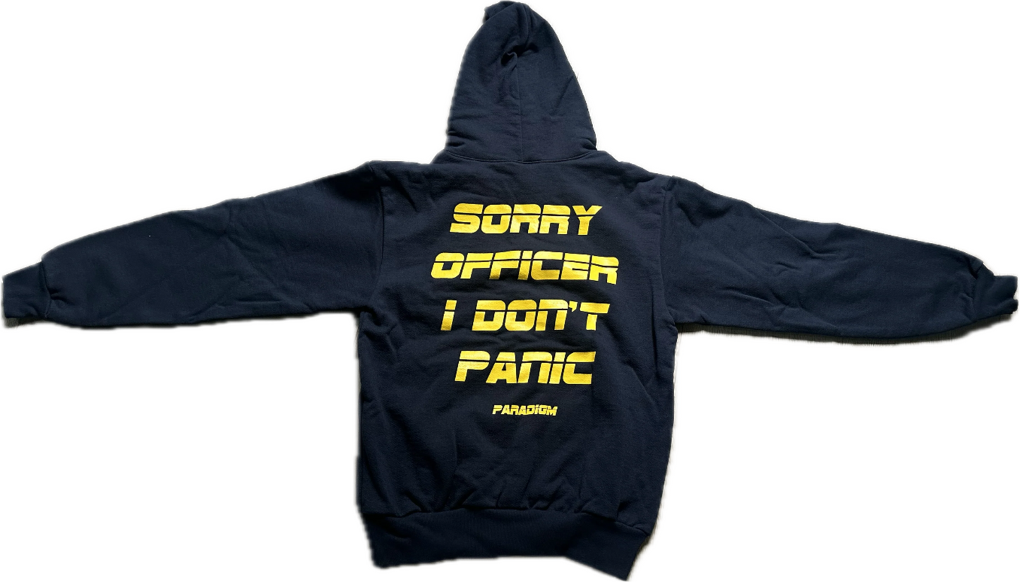 No Panic Zone Box Logo Hoodie